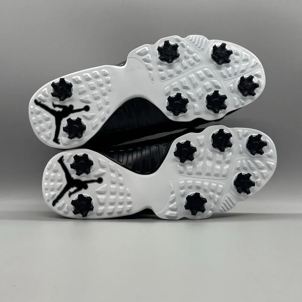 Nike Air Jordan 9 Golf G NRG Barons Low Shoes FN6930 001 Size 11.5 Black White